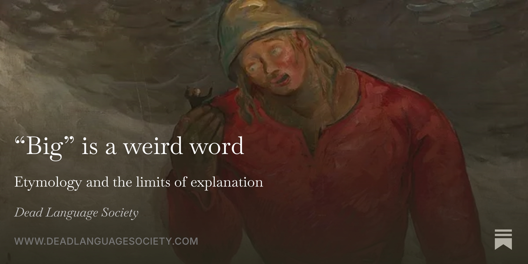 “Big” is a weird word - by Colin Gorrie